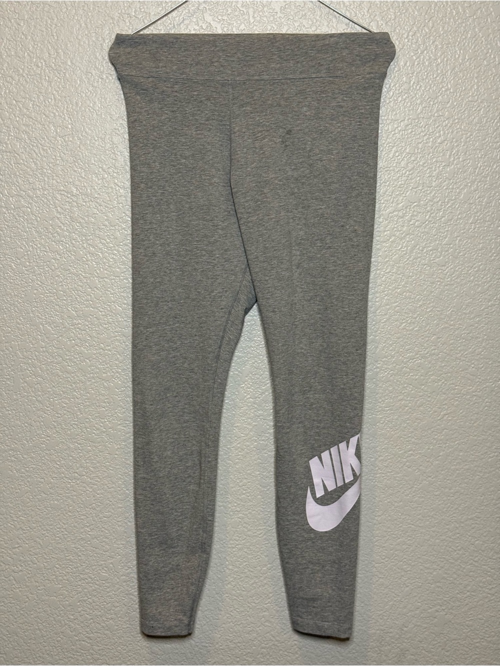 Nike Gray Leggings with White Logo